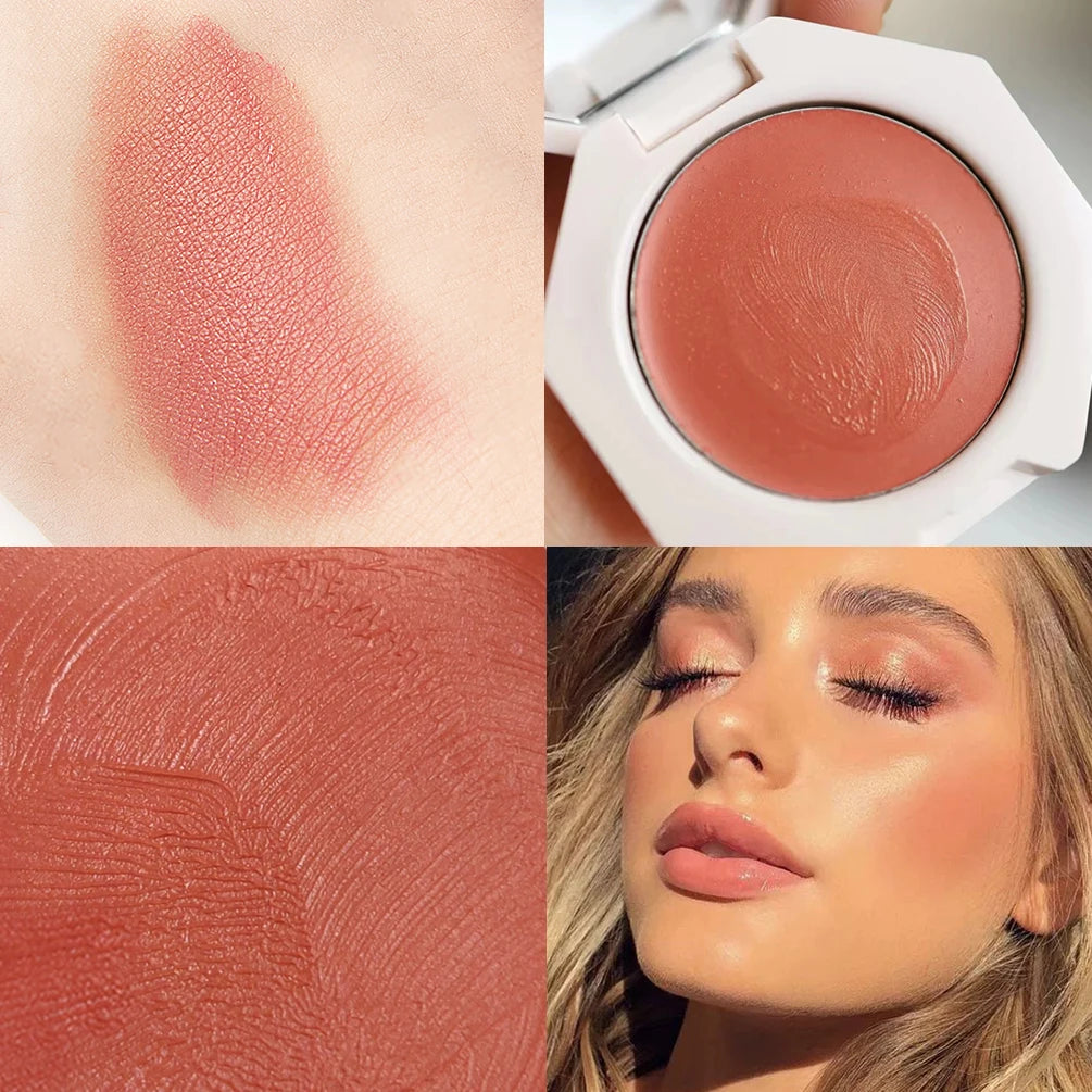 6 Color Blush Makeup Palette Red Rouge Lasting Natural Cream Cheek Contour  Korean Comsmetic Cheek Tint Face Blush