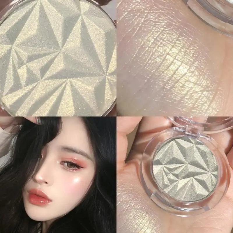 3 Colors Face Highlighter Makeup Powder Glitter Glow Face Contour Shimmer Illuminator Contour Brighten Highlight Cosmetics